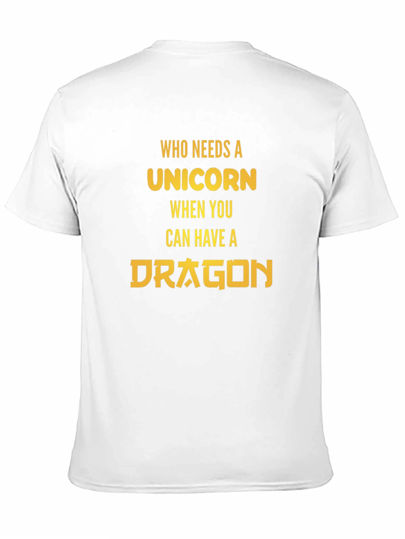 Camiseta Negra Dragón vs Unicornio