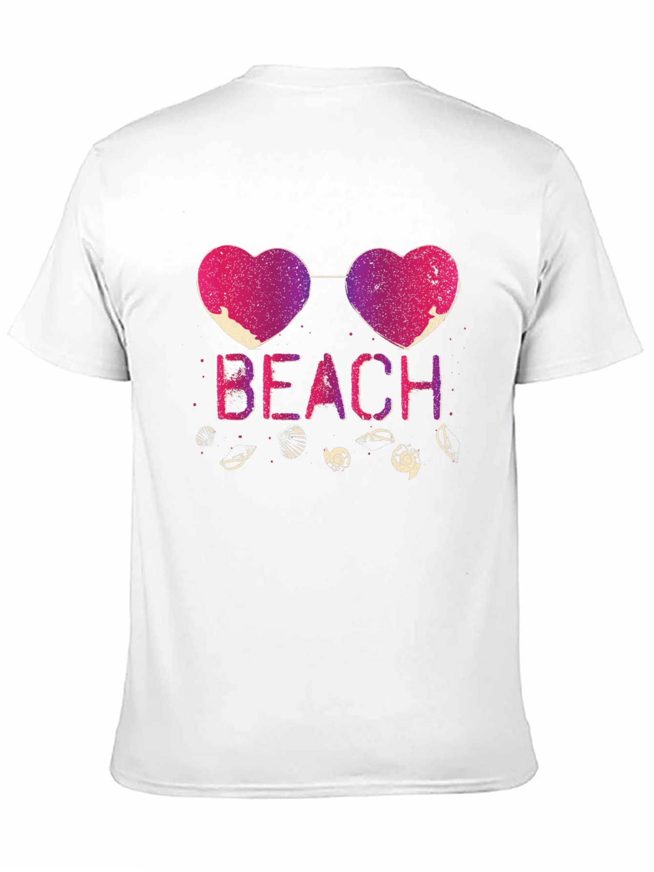 Camiseta Negra Corazón Playa