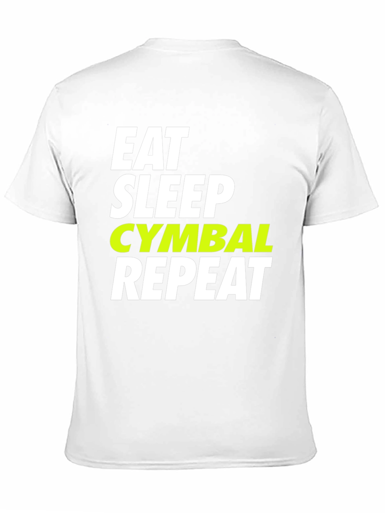 Camiseta Negra Eat Sleep Cymbal Repeat