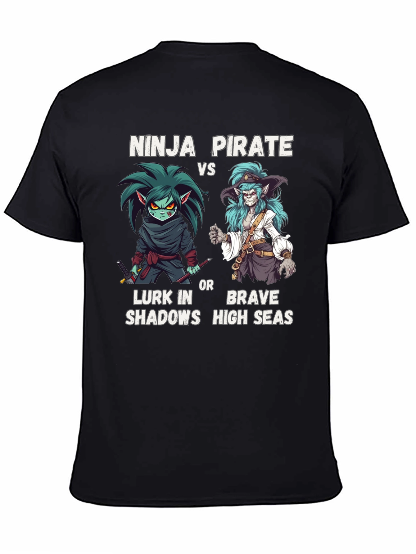 Camiseta Ninja vs Pirata - Estilo Único