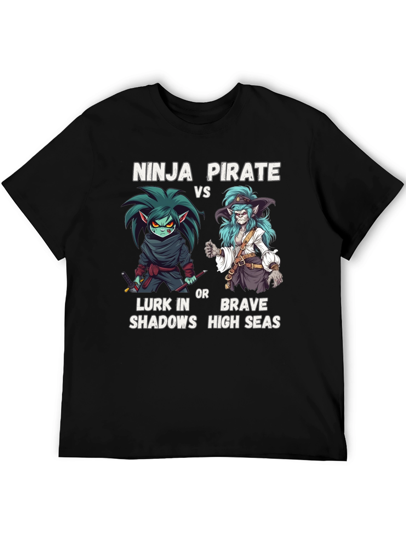 Camiseta Ninja vs Pirata - Estilo Único
