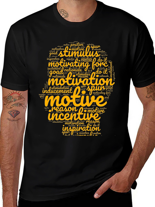 Camiseta Motivacional Negra para Hombre