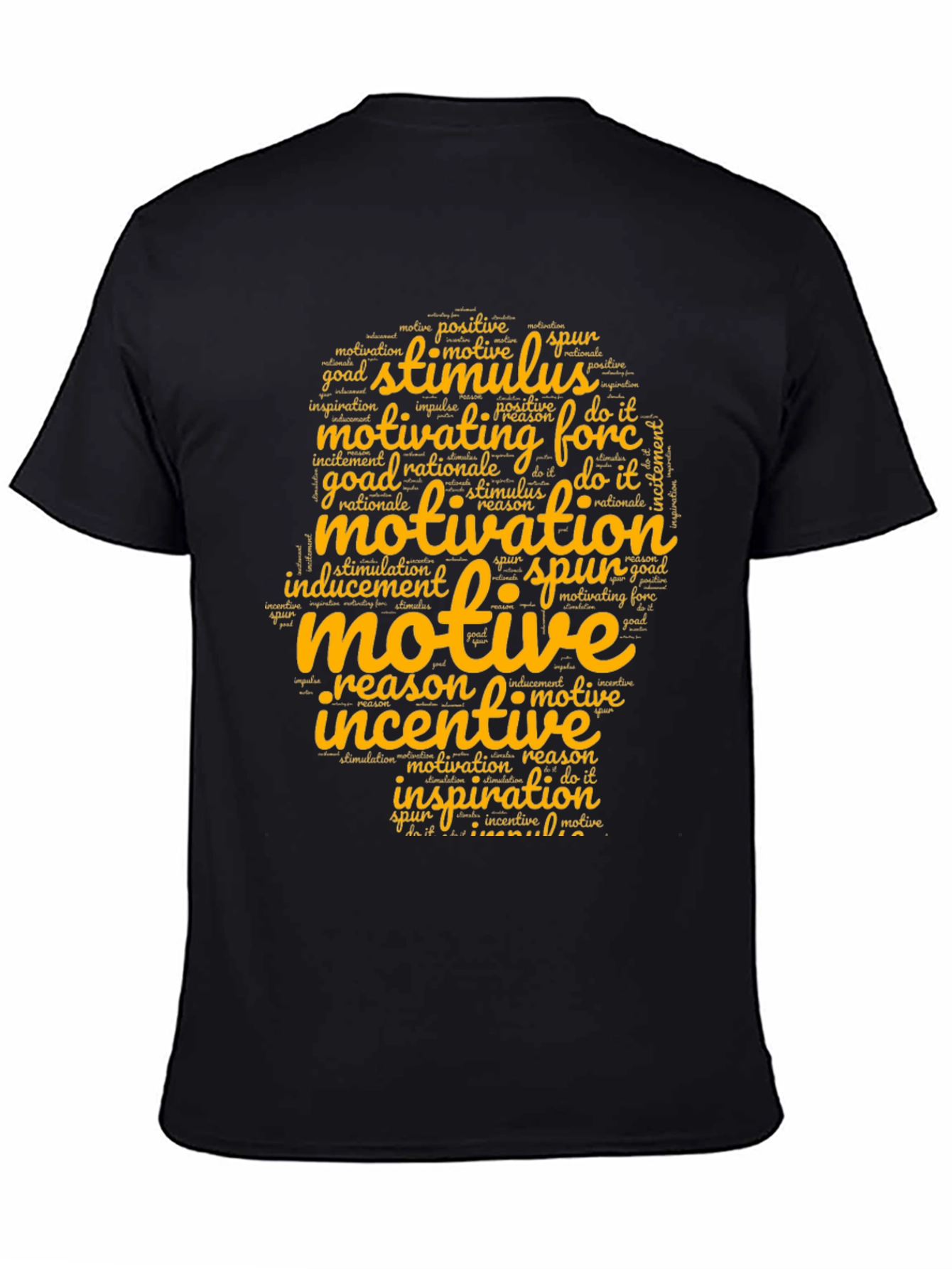 Camiseta Motivacional Negra para Hombre