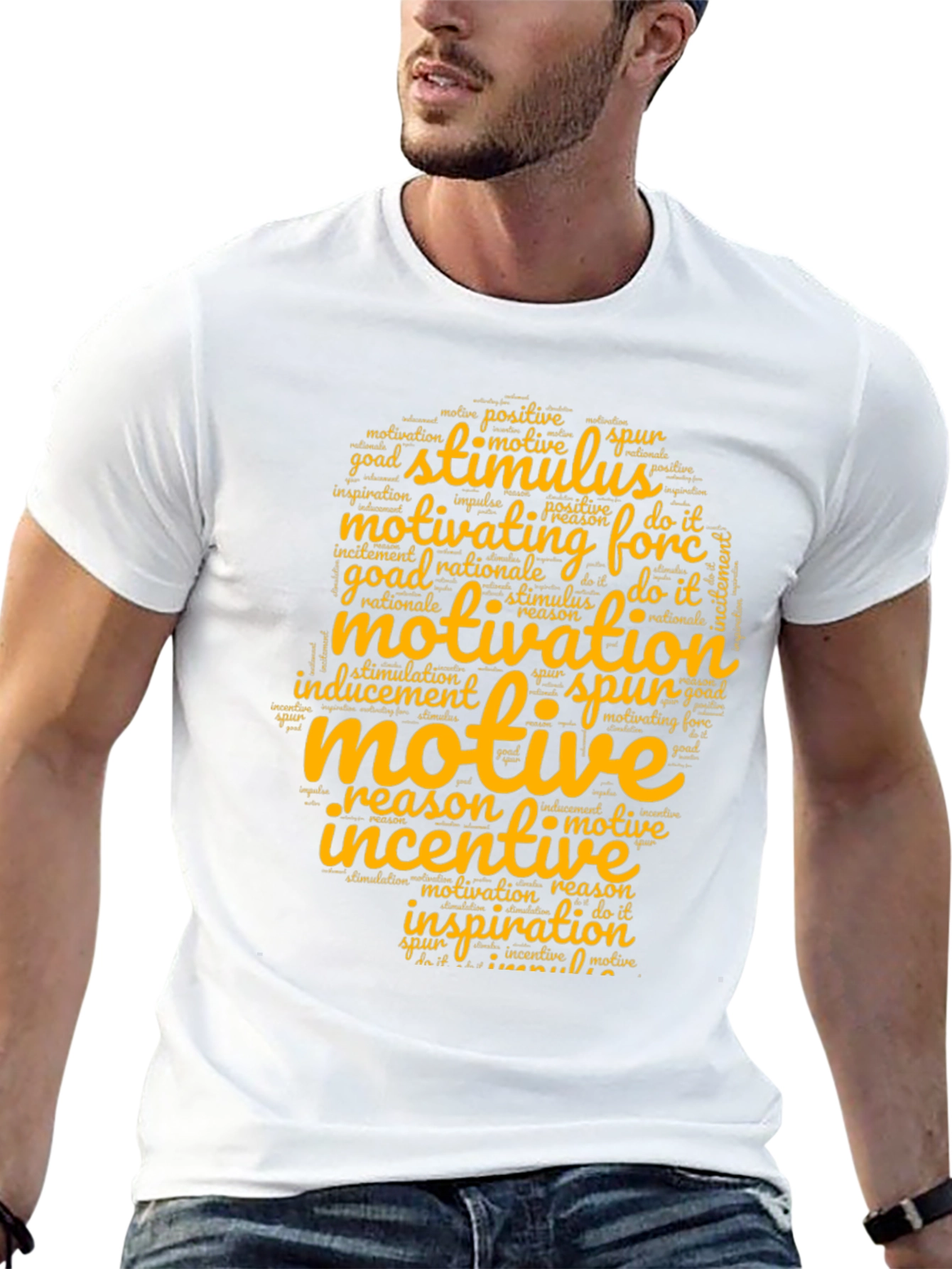 Camiseta Motivacional Negra para Hombre