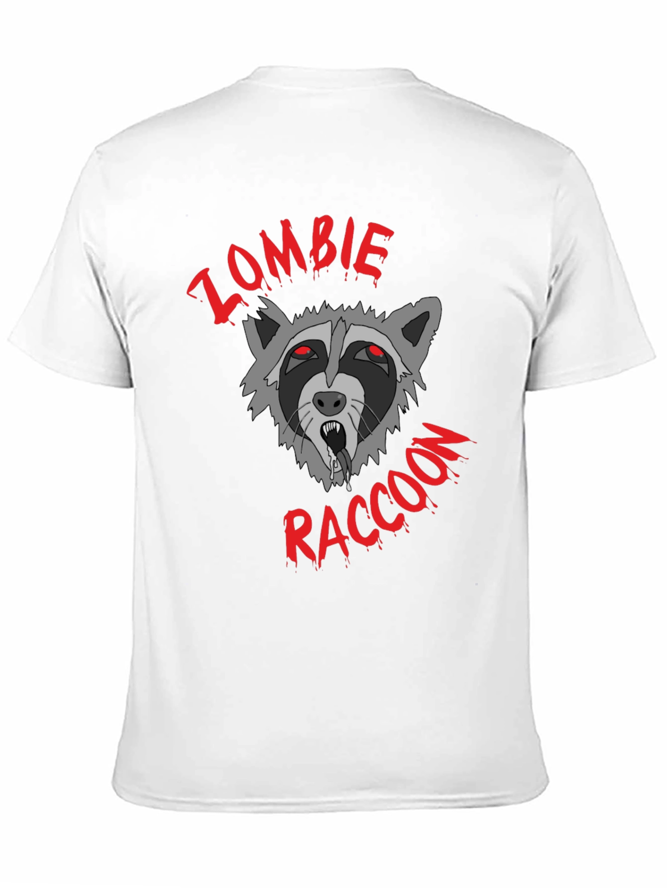 Camiseta Negra Zombie Raccoon