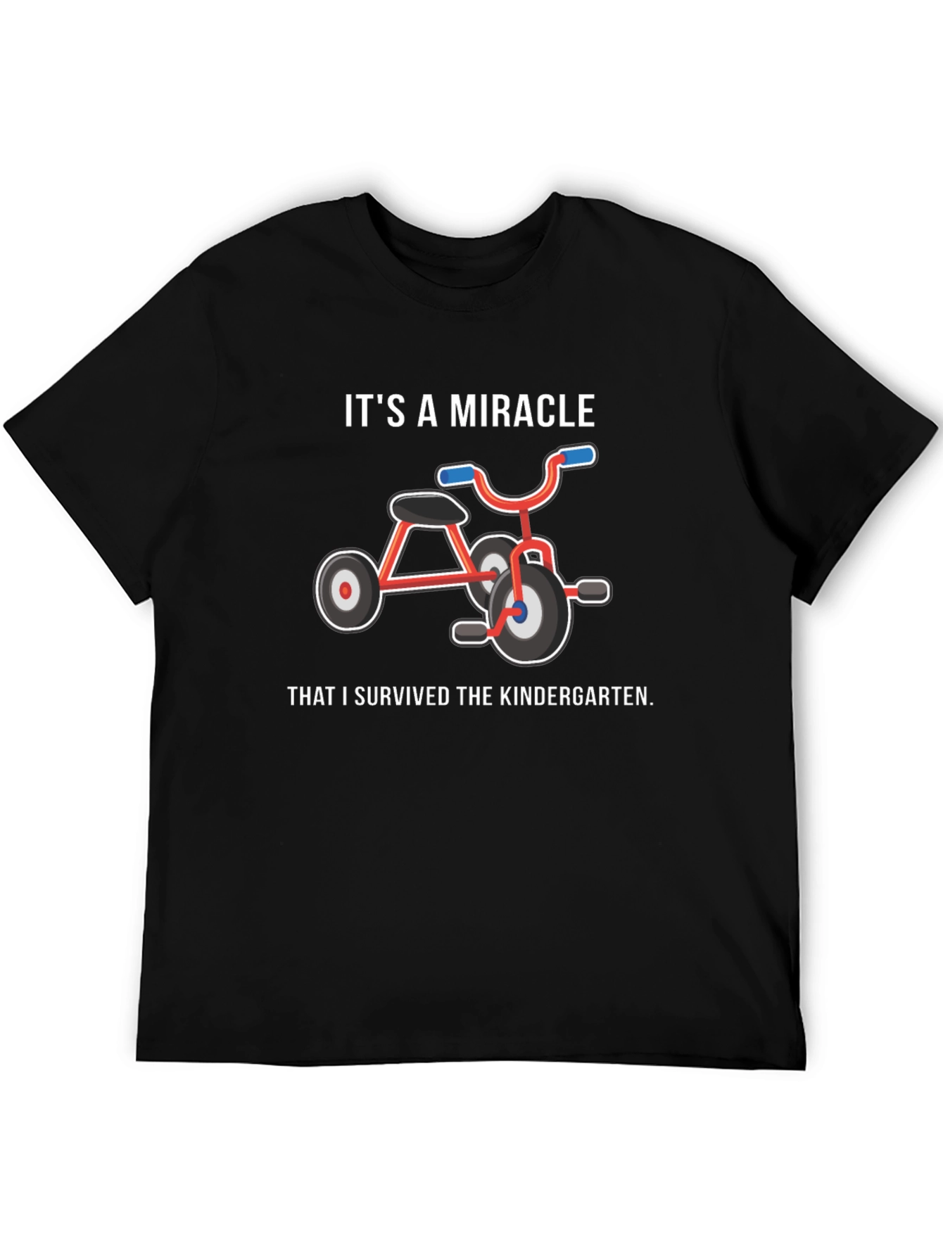 Camiseta Negra: ¡Sobreviví al Jardín de Niños!