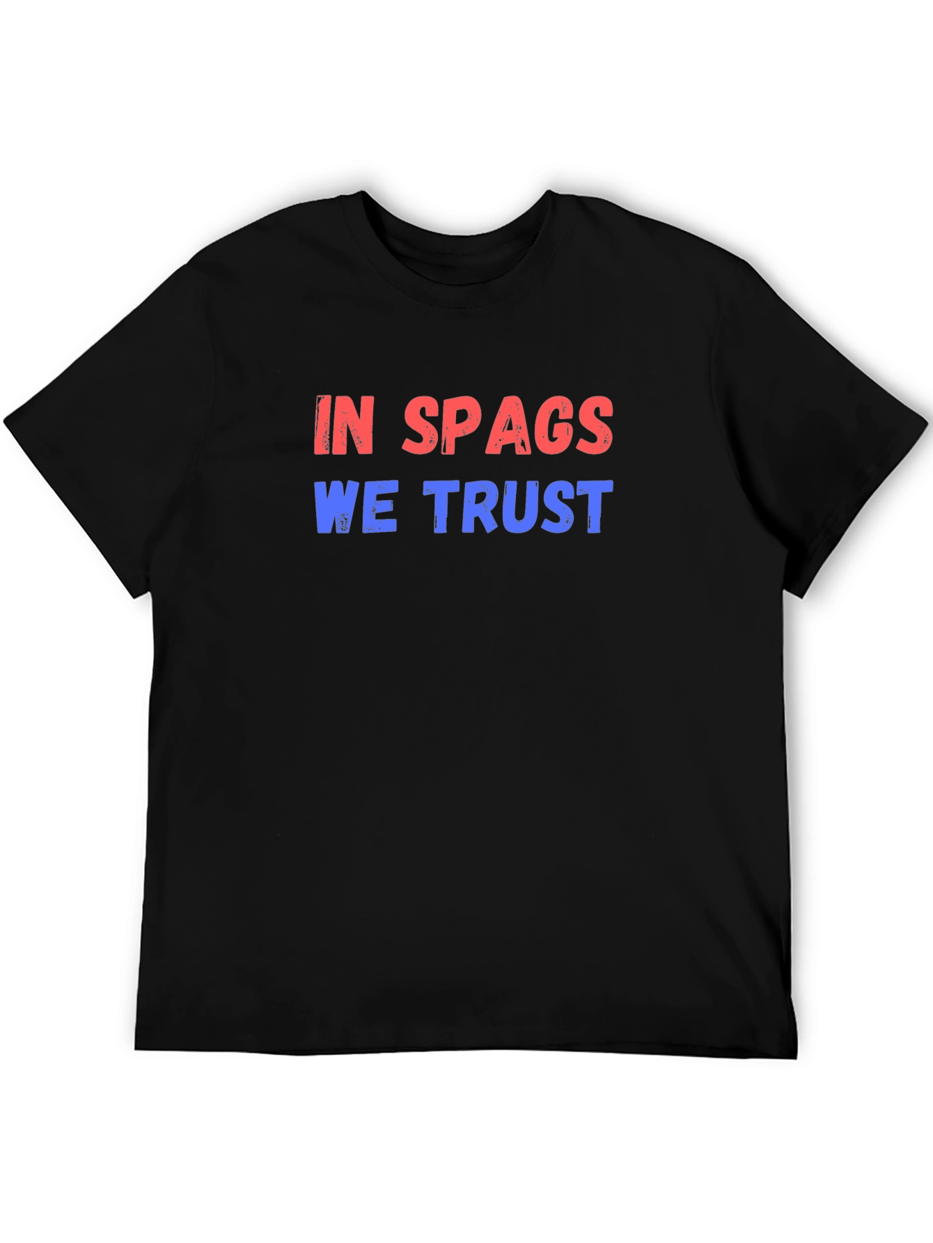 Camiseta Negra In Spags We Trust