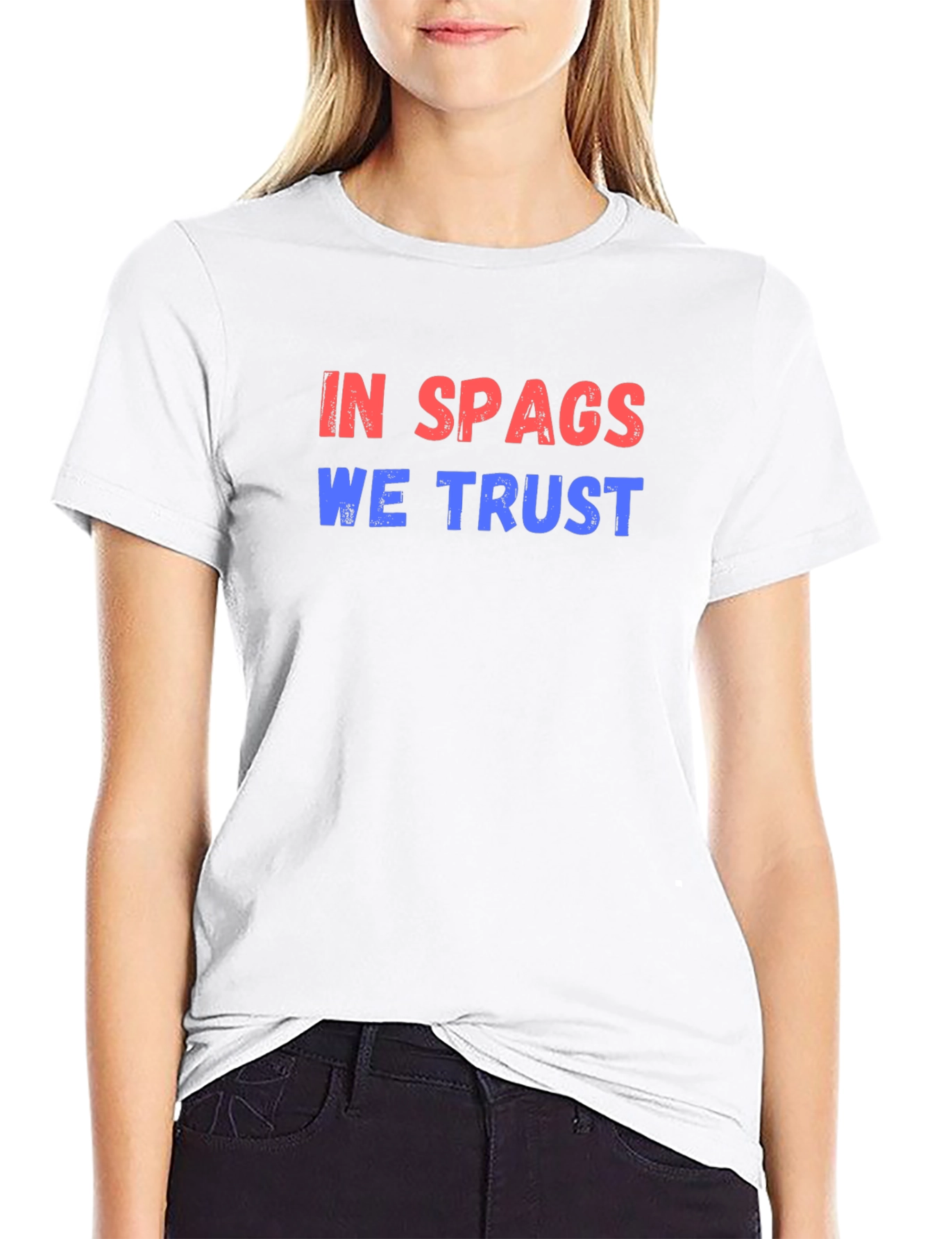 Camiseta Negra In Spags We Trust