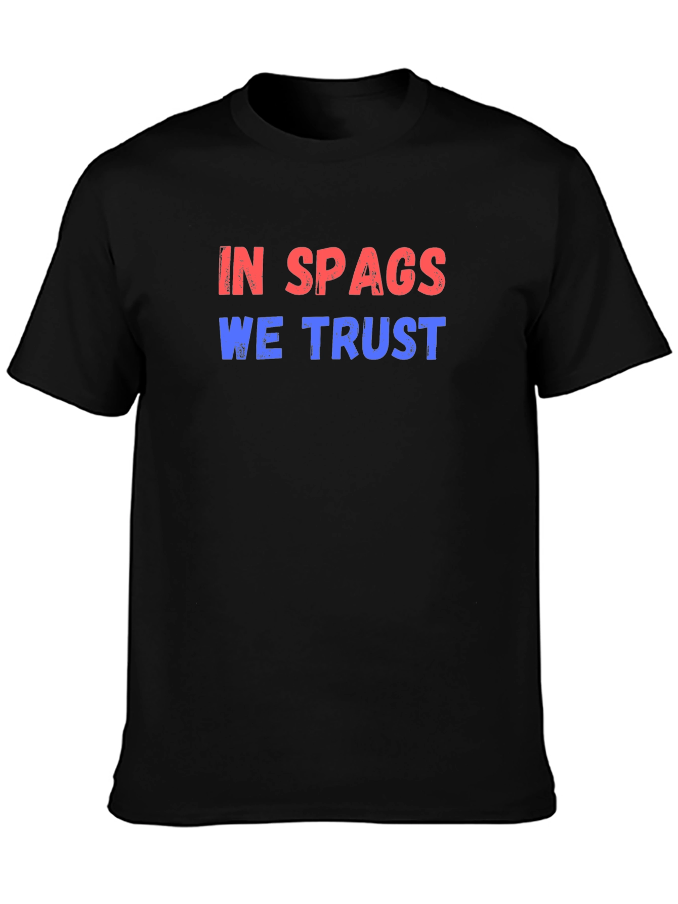 Camiseta Negra In Spags We Trust