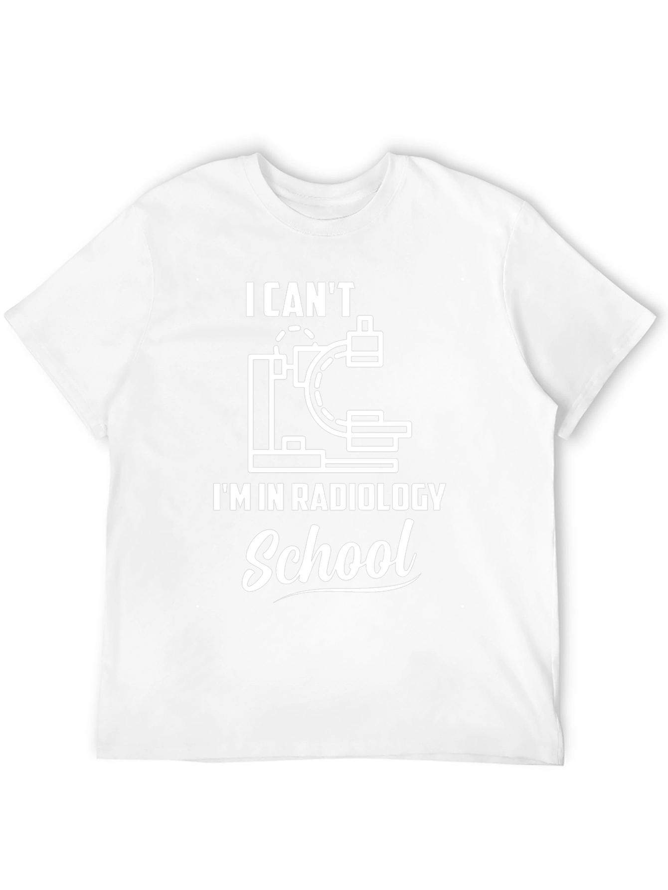 Camiseta Negra con Diseño de Radiología