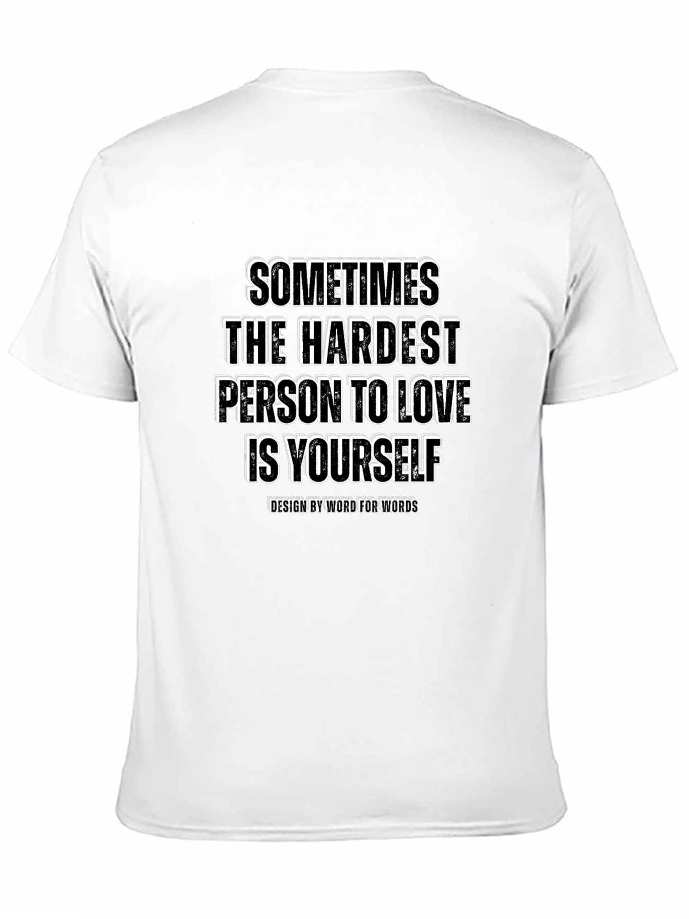 Camiseta Negra con Mensaje Inspirador