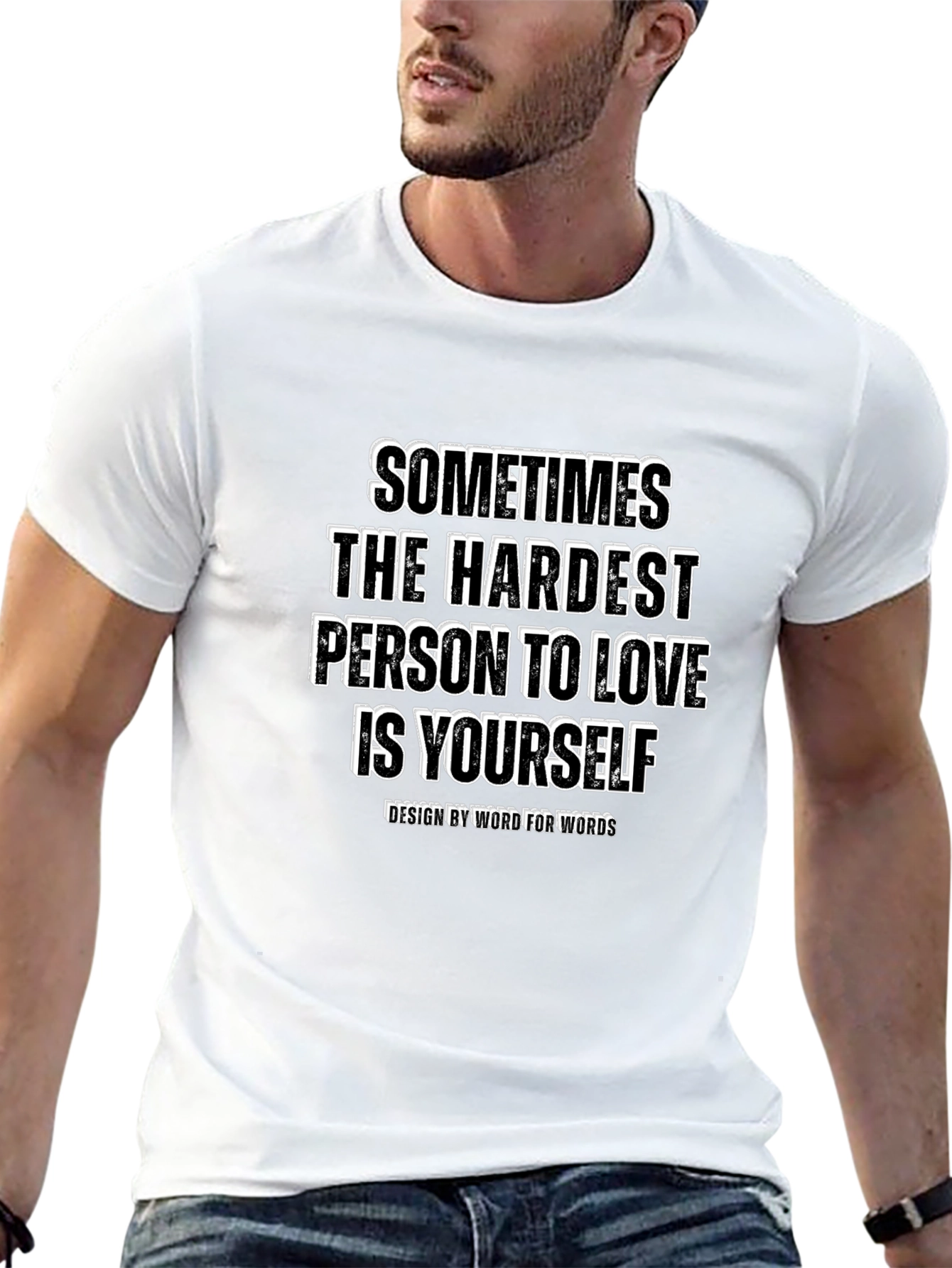 Camiseta Negra con Mensaje Inspirador