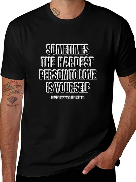 Camiseta Negra con Mensaje Inspirador