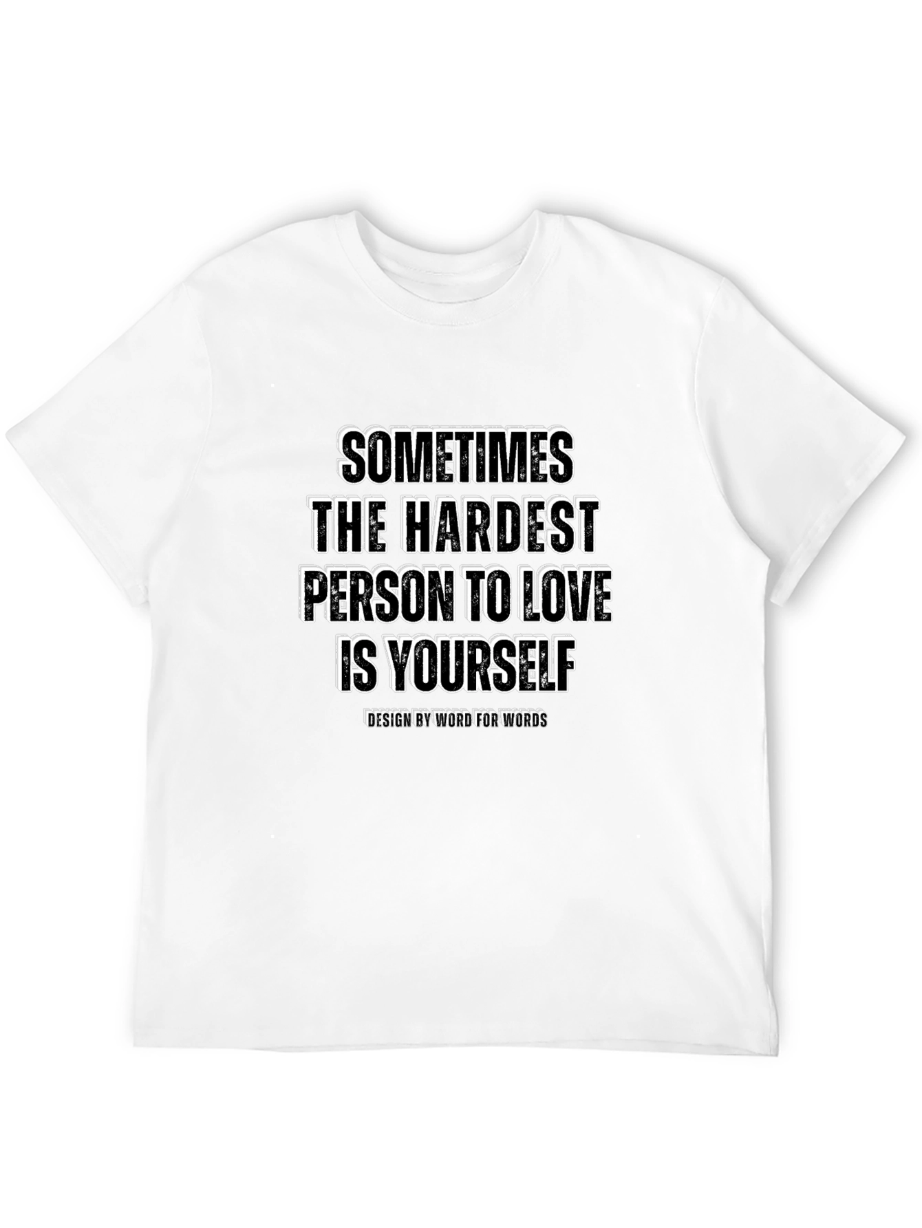 Camiseta Negra con Mensaje Inspirador