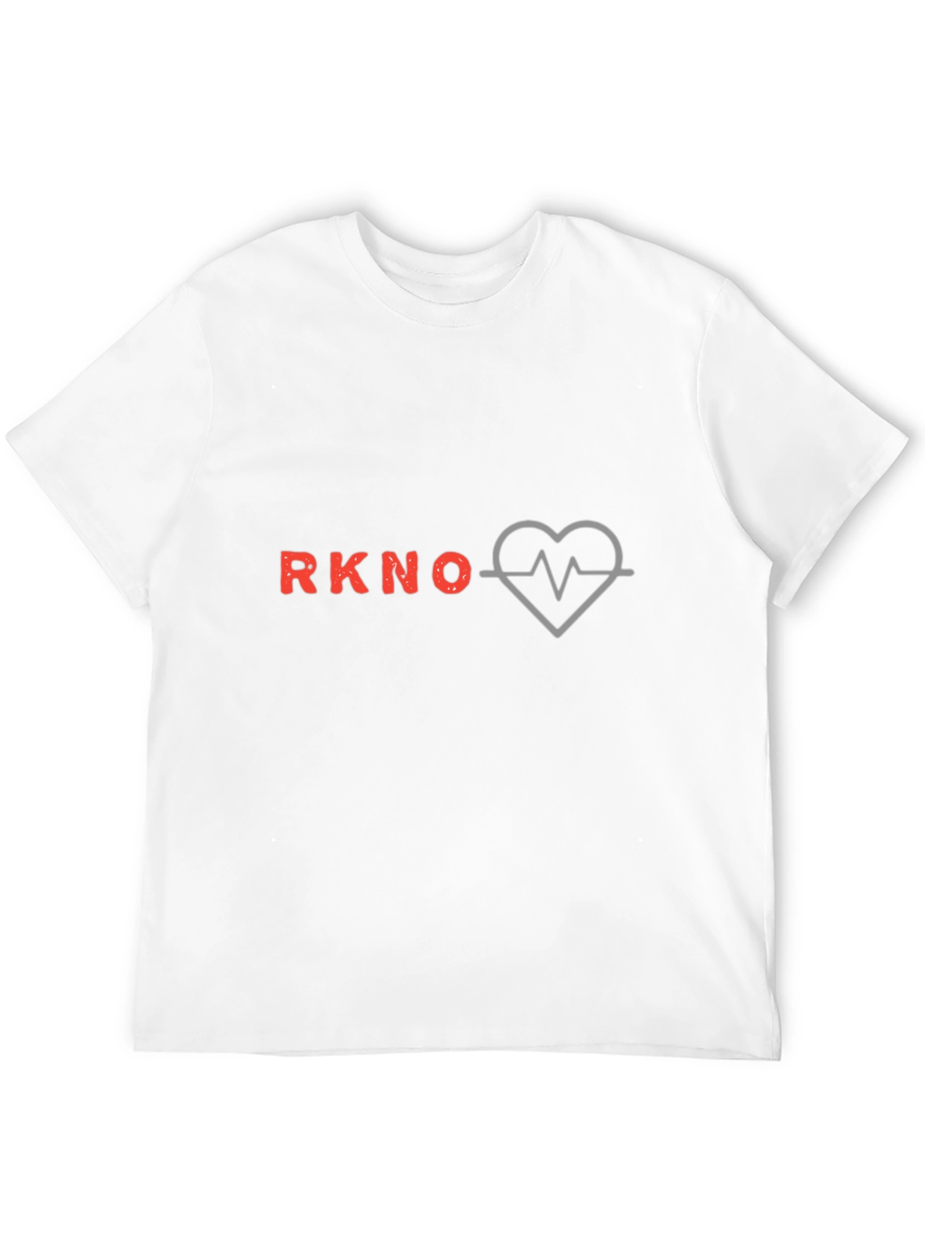 Camiseta Negra Estampada RKNO Corazón