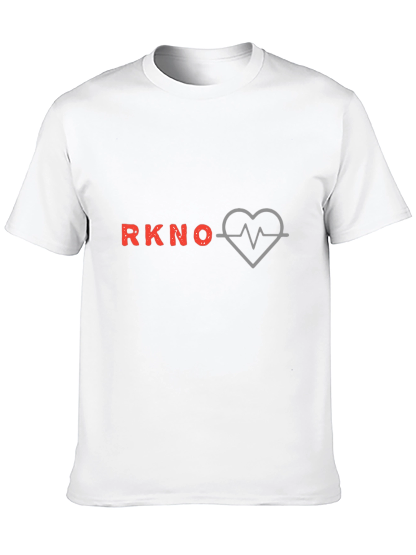 Camiseta Negra Estampada RKNO Corazón