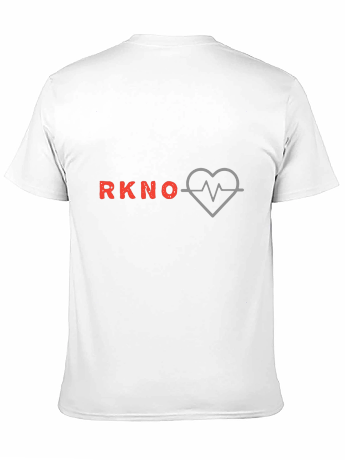 Camiseta Negra Estampada RKNO Corazón