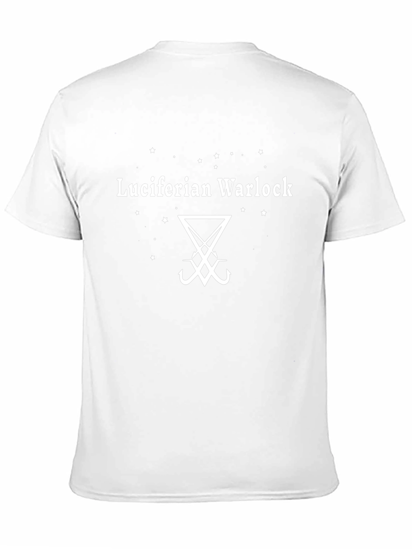 Camiseta Hombre Luciferian Warlock Negra