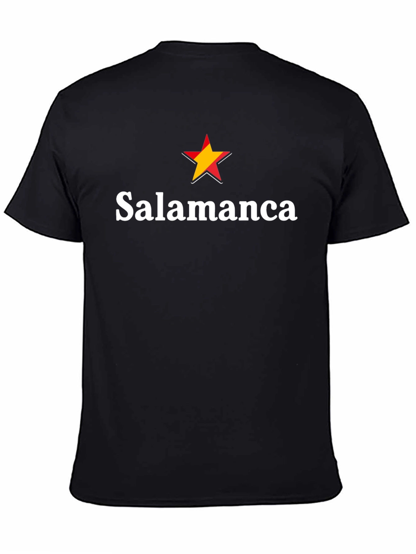 Camiseta Salamanca España Estrella Roja y Amarilla
