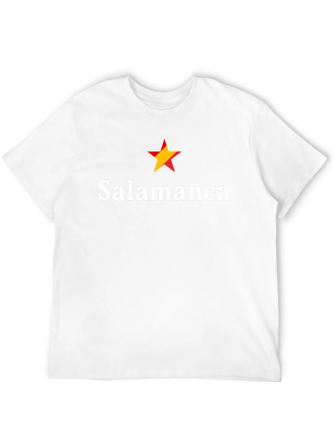 Camiseta Salamanca España Estrella Roja y Amarilla