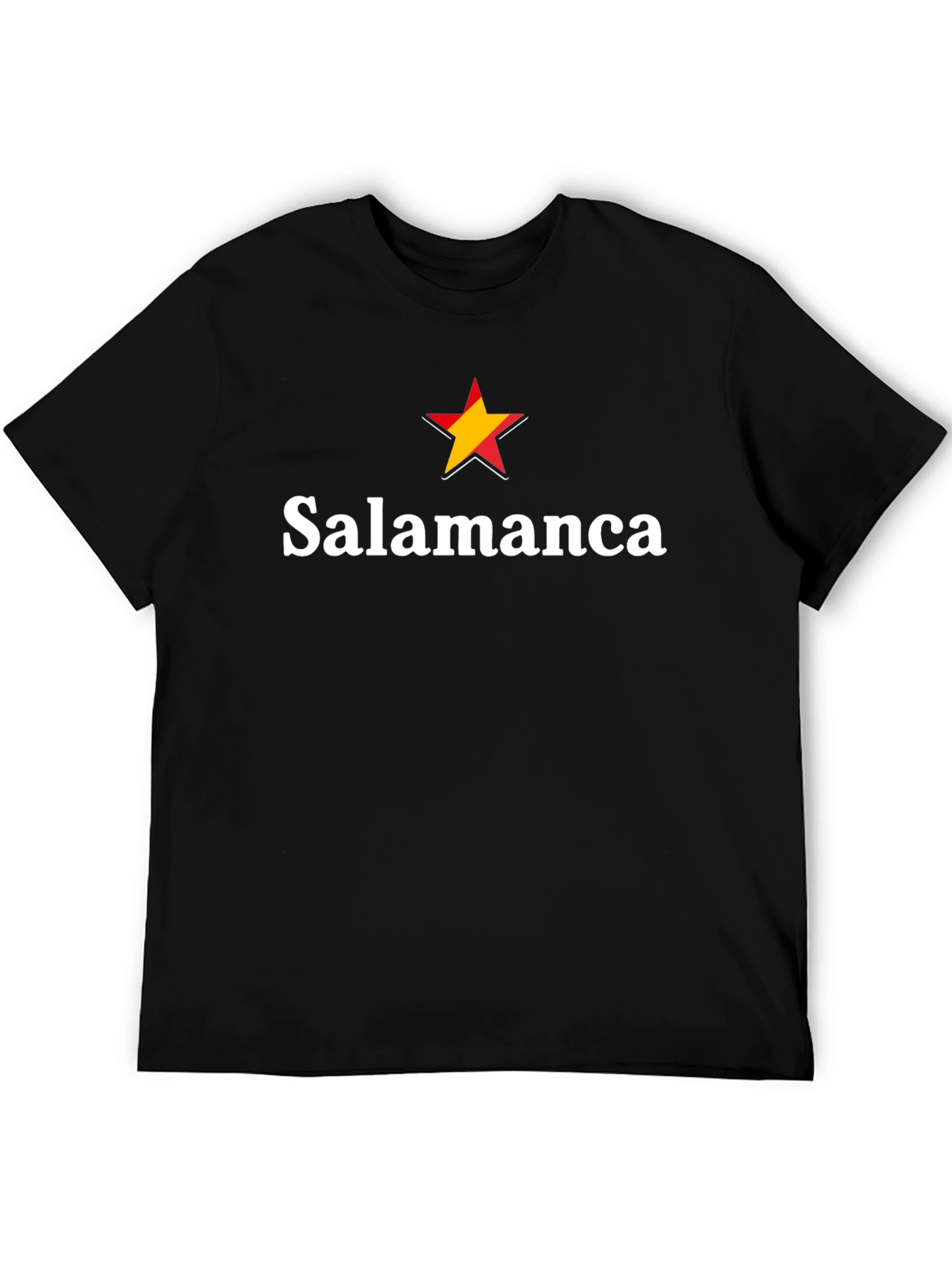 Camiseta Salamanca España Estrella Roja y Amarilla