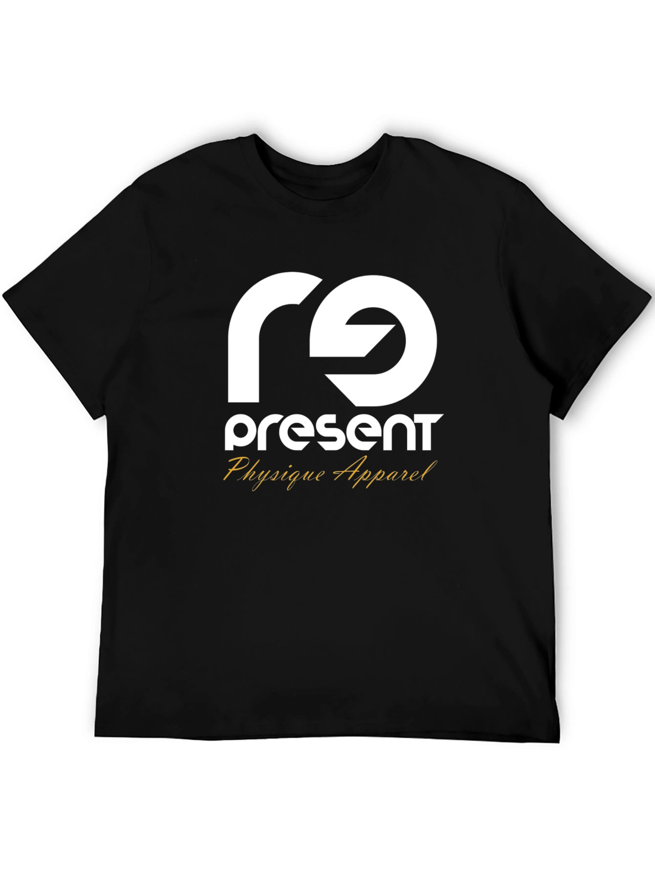 Camiseta Negra Present Physique Apparel Estilo Casual