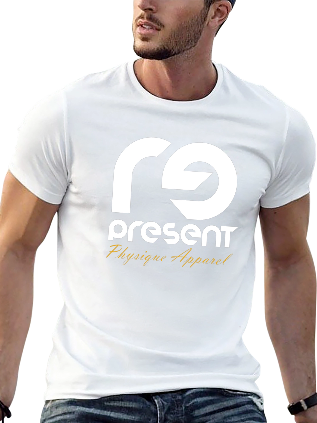 Camiseta Negra Present Physique Apparel Estilo Casual