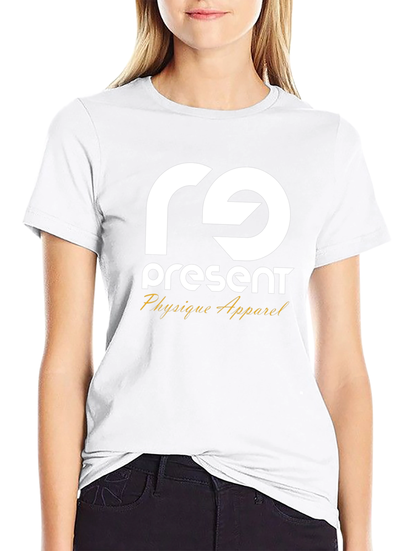 Camiseta Negra Present Physique Apparel Estilo Casual