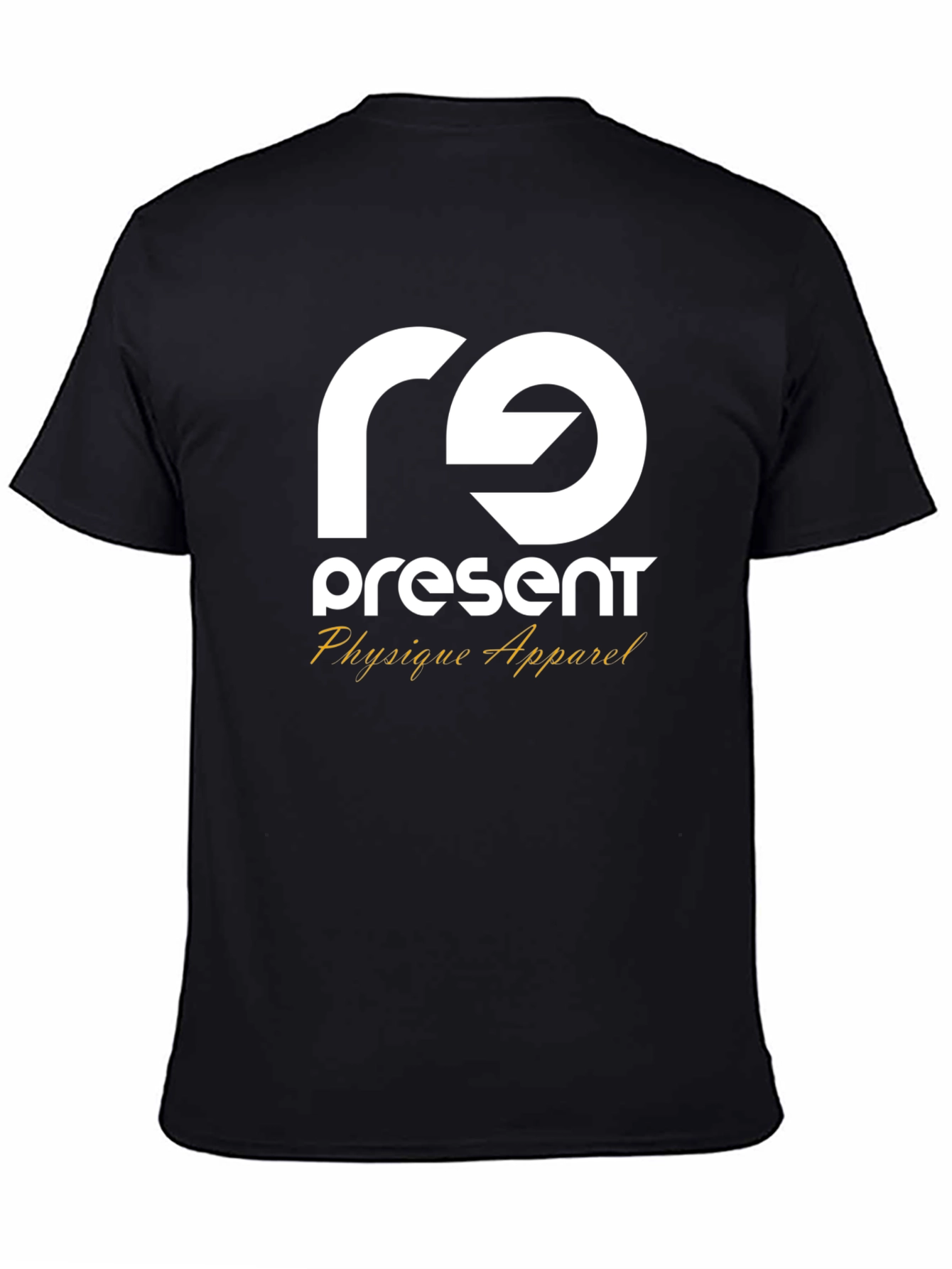 Camiseta Negra Present Physique Apparel Estilo Casual