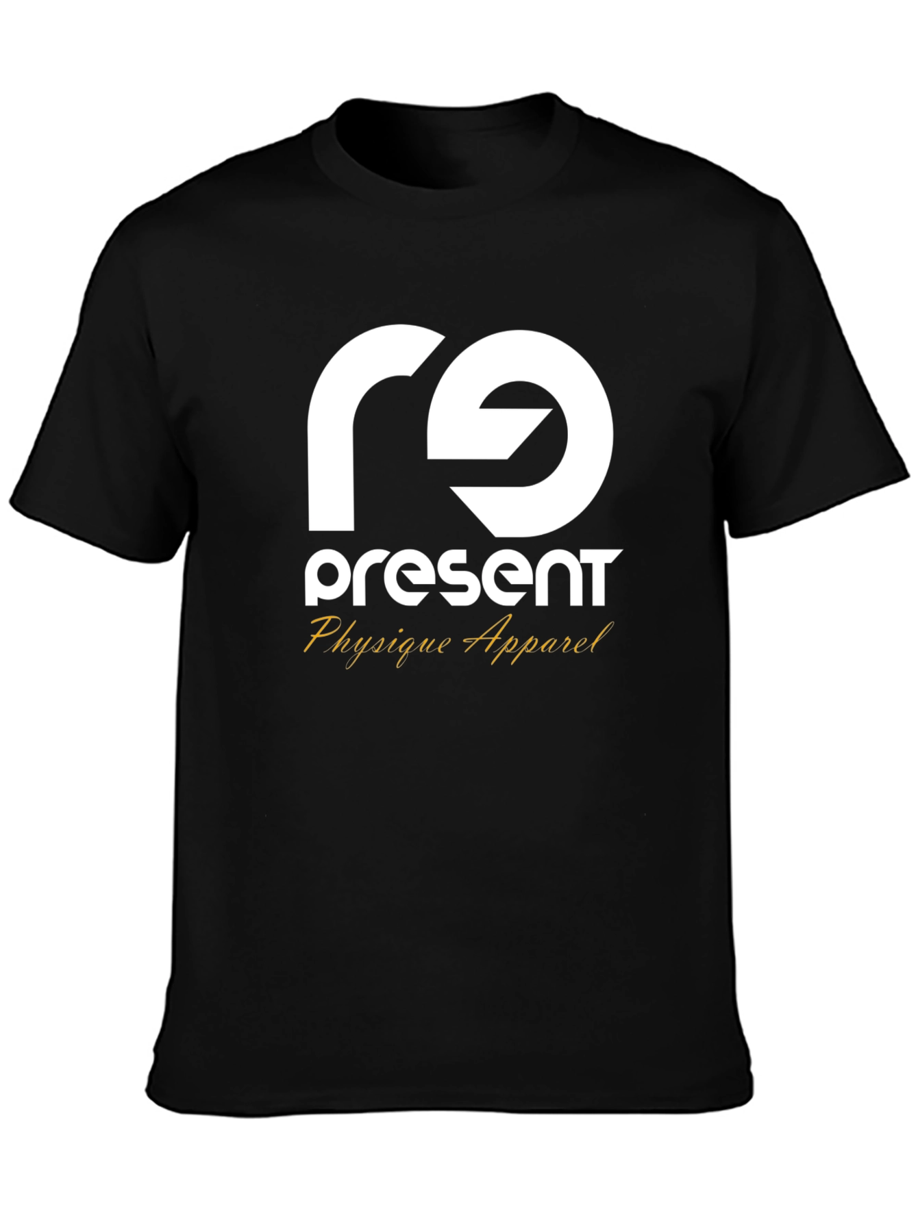 Camiseta Negra Present Physique Apparel Estilo Casual