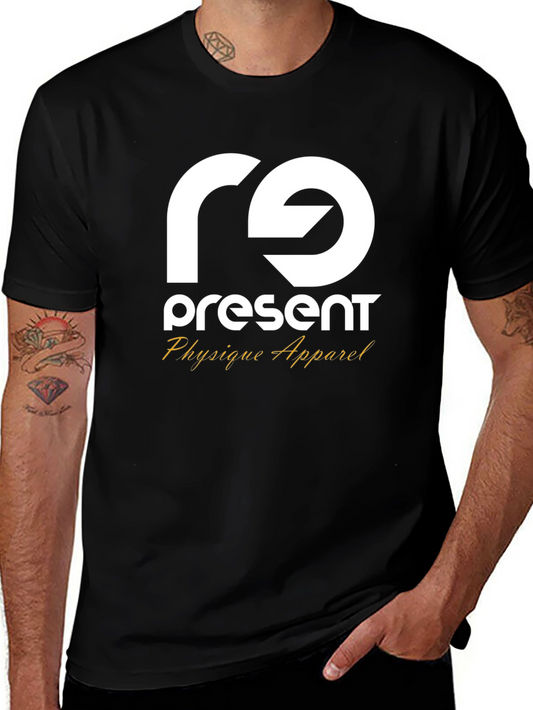 Camiseta Negra Present Physique Apparel Estilo Casual