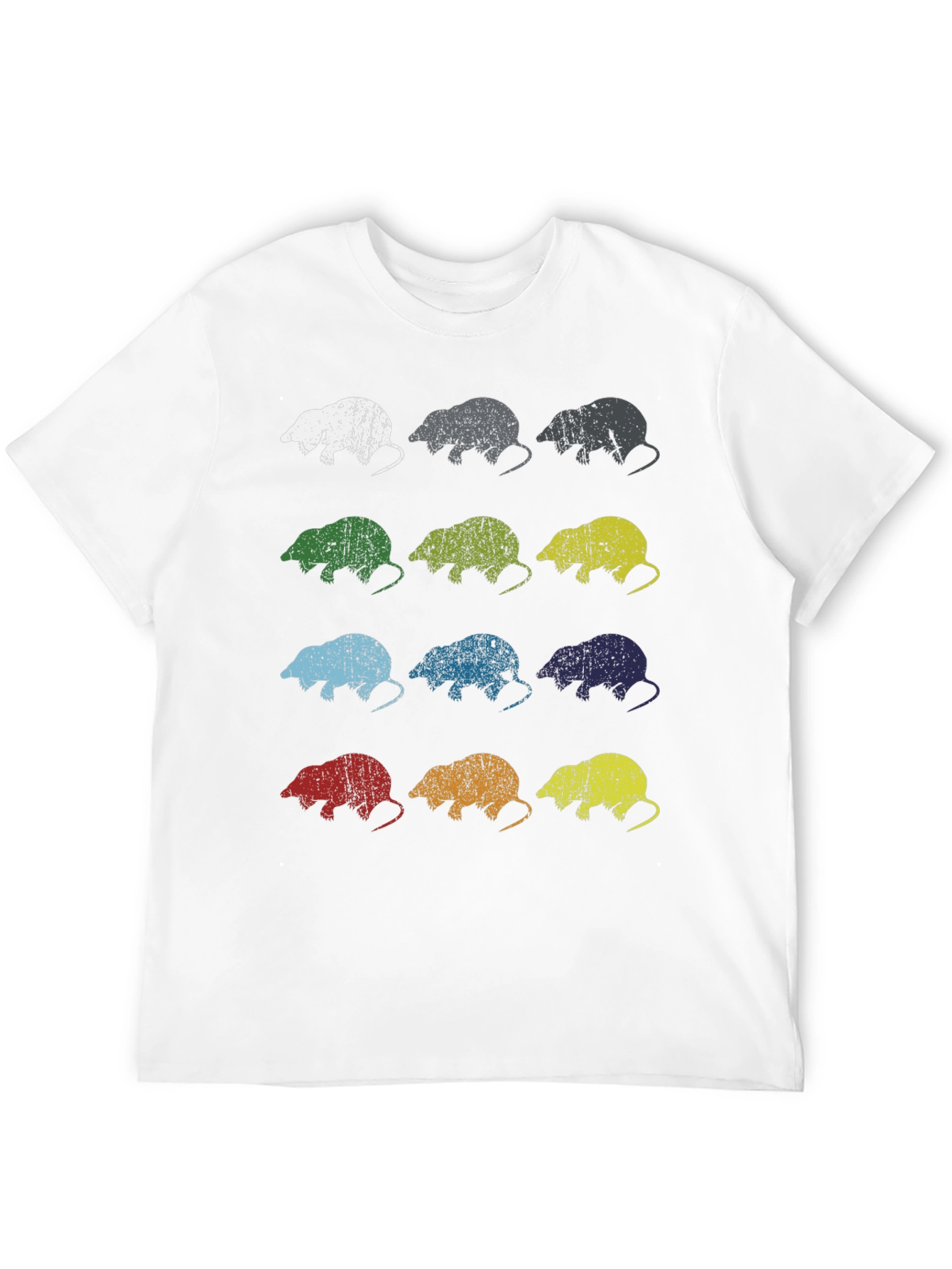 Camiseta Hombre Diseño Retro Topo