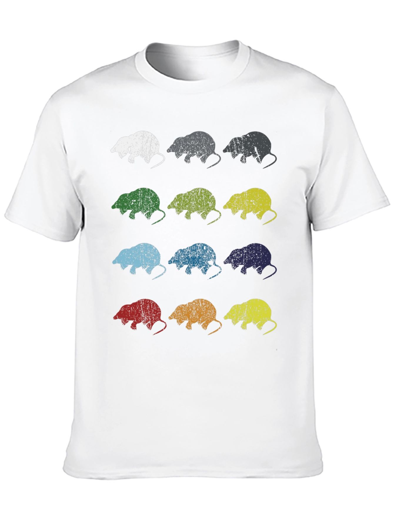 Camiseta Hombre Diseño Retro Topo