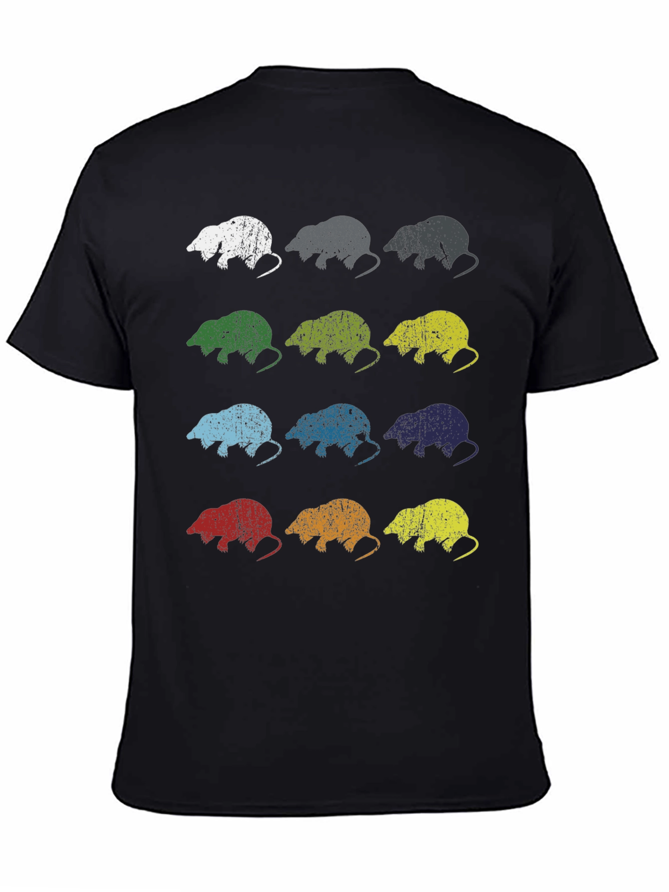 Camiseta Hombre Diseño Retro Topo