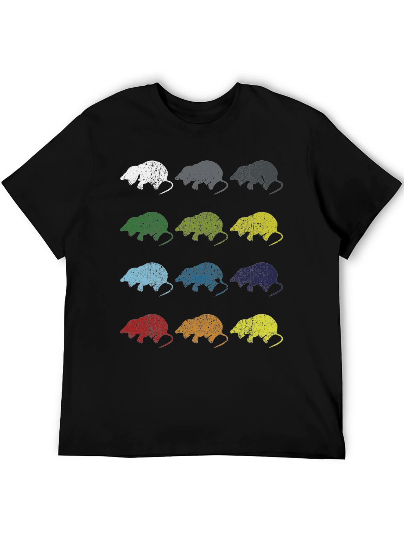 Camiseta Hombre Diseño Retro Topo