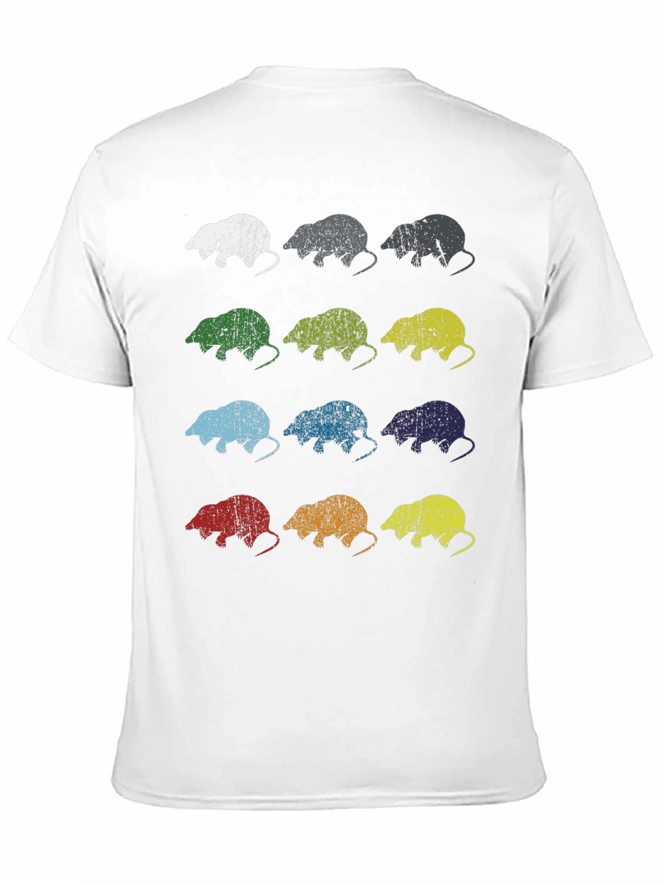 Camiseta Hombre Diseño Retro Topo