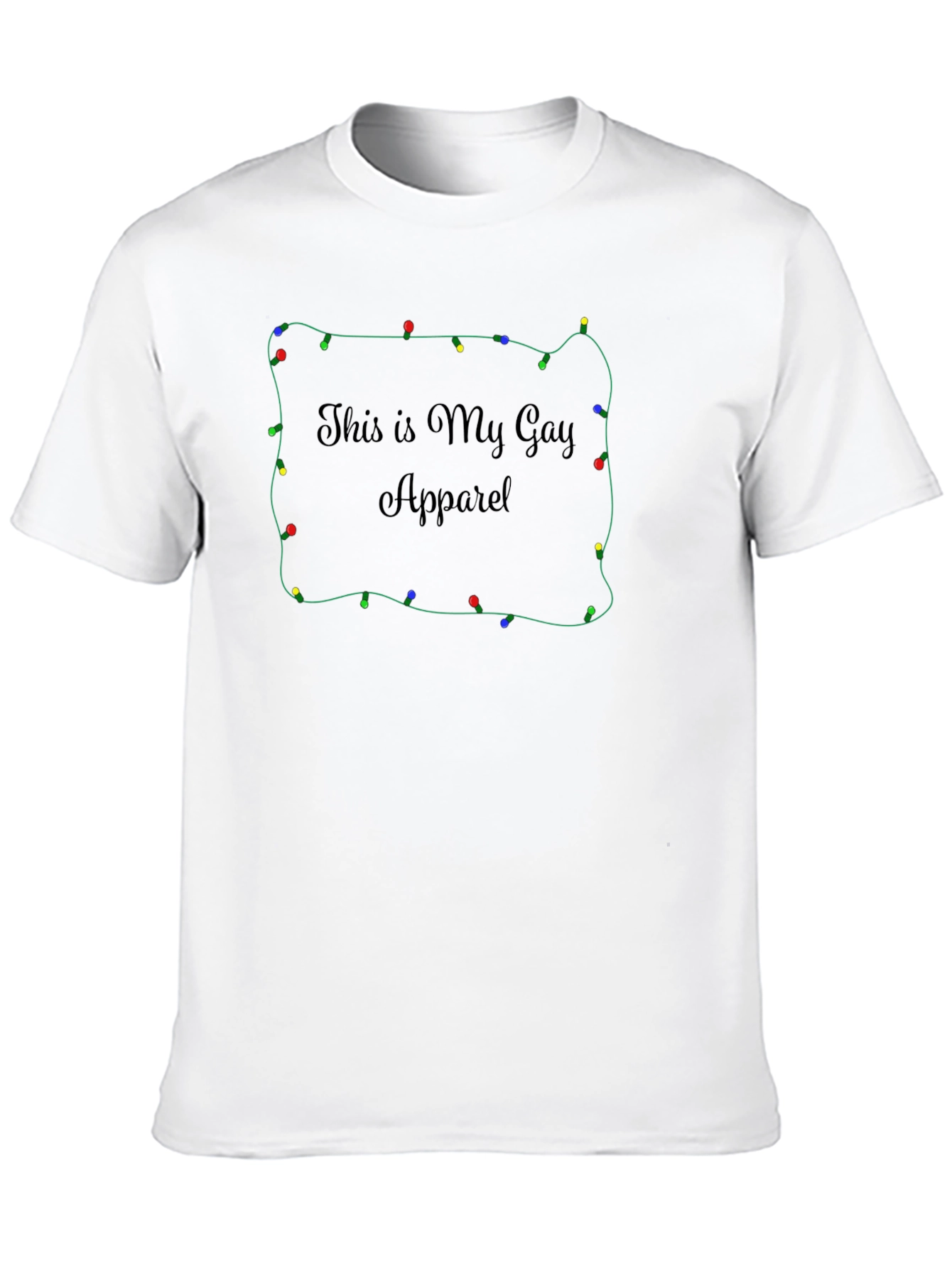 Camiseta Negra Festiva - Este es Mi Gay Apparel