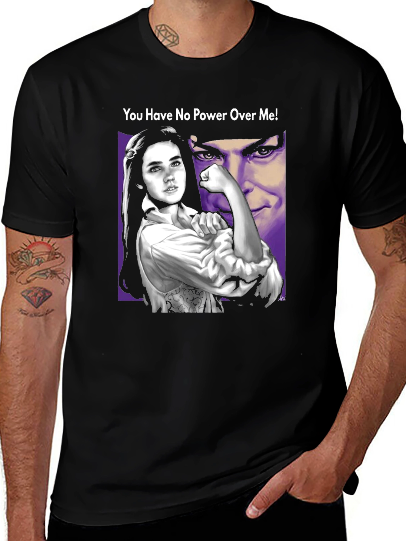 Camiseta Negra Labyrinth No Tienes Poder Sobre Mi