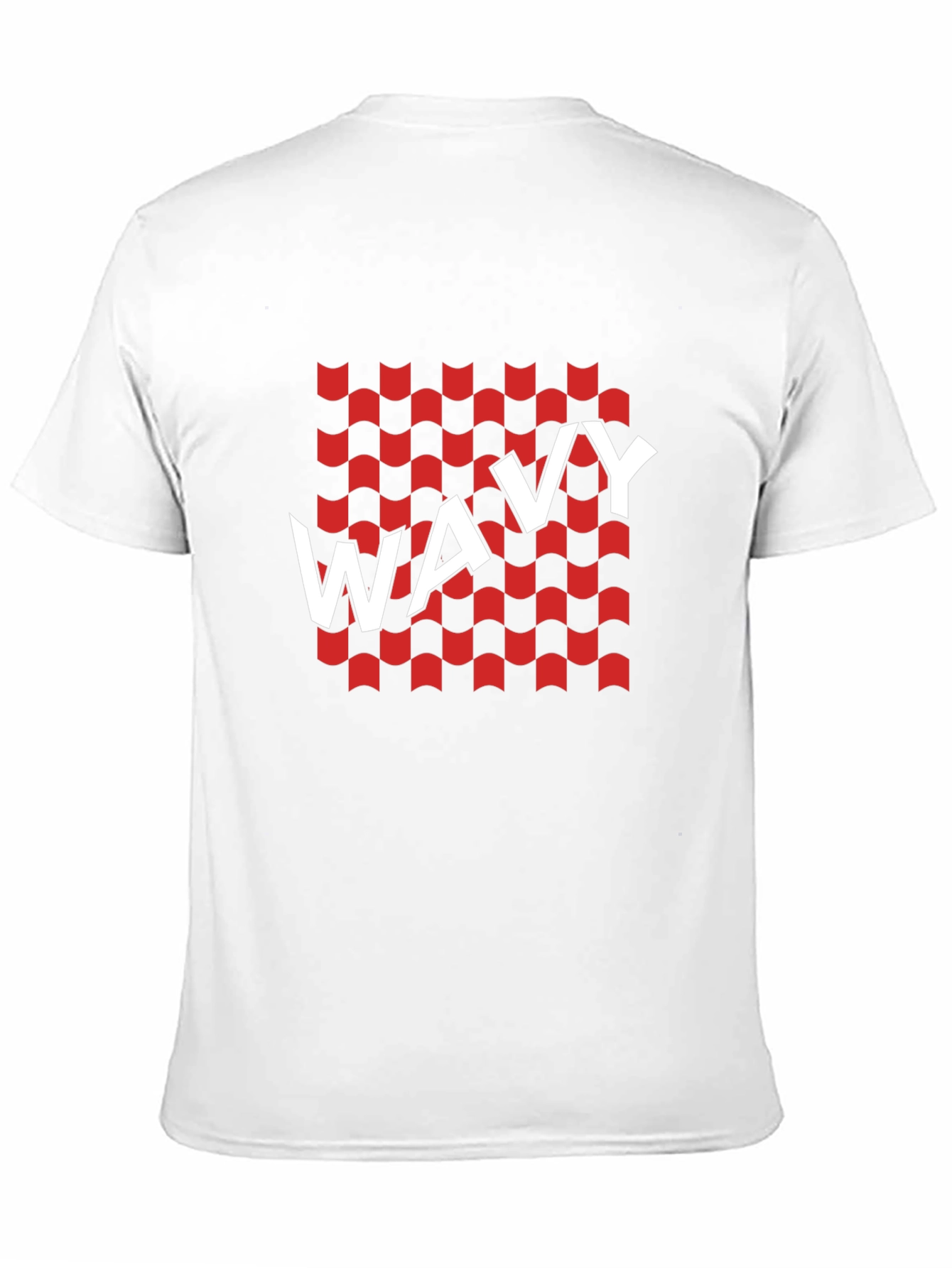 Camiseta Negra Estampado Wavy