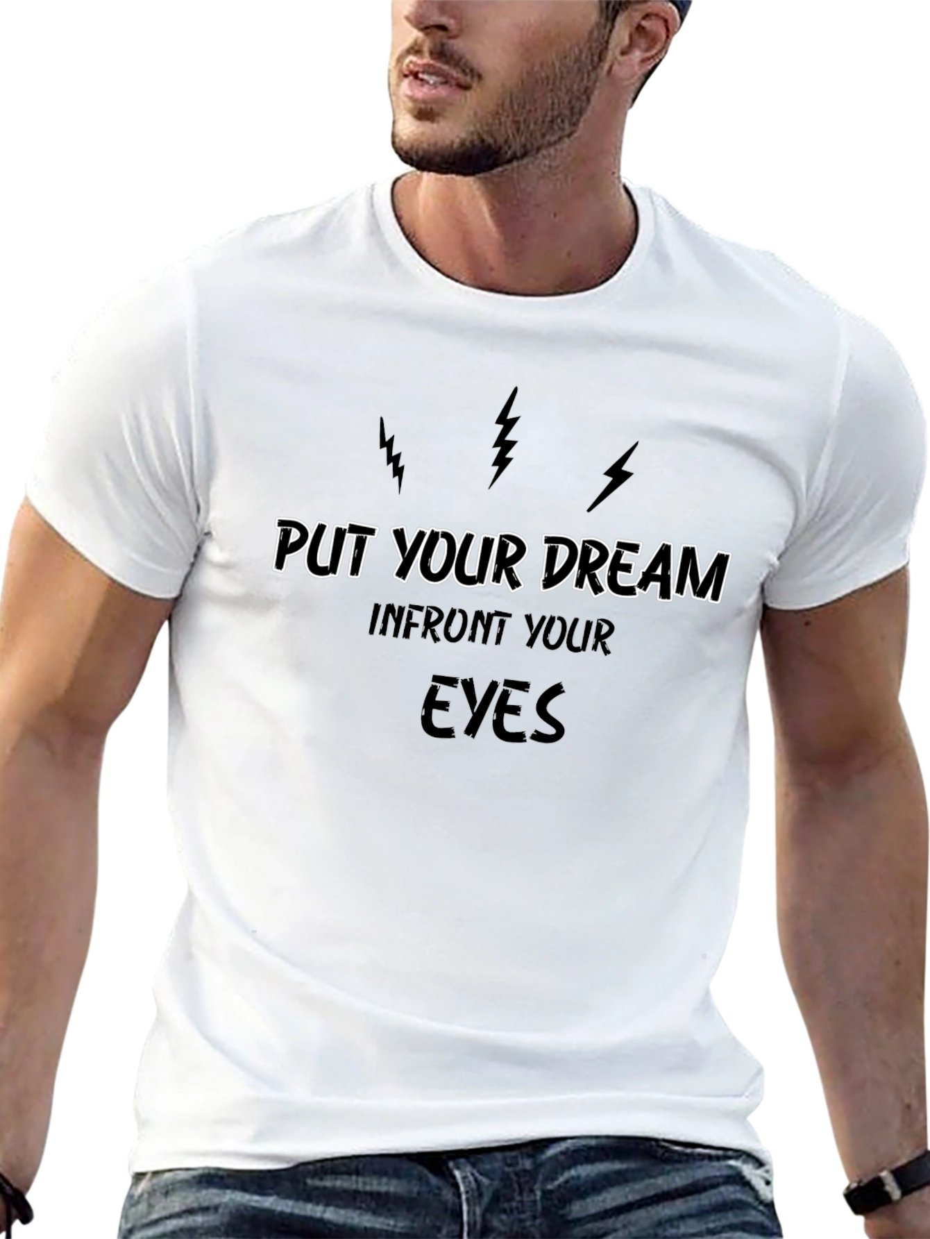 Camiseta Negra Motivacional: Persigue Tus Sueños