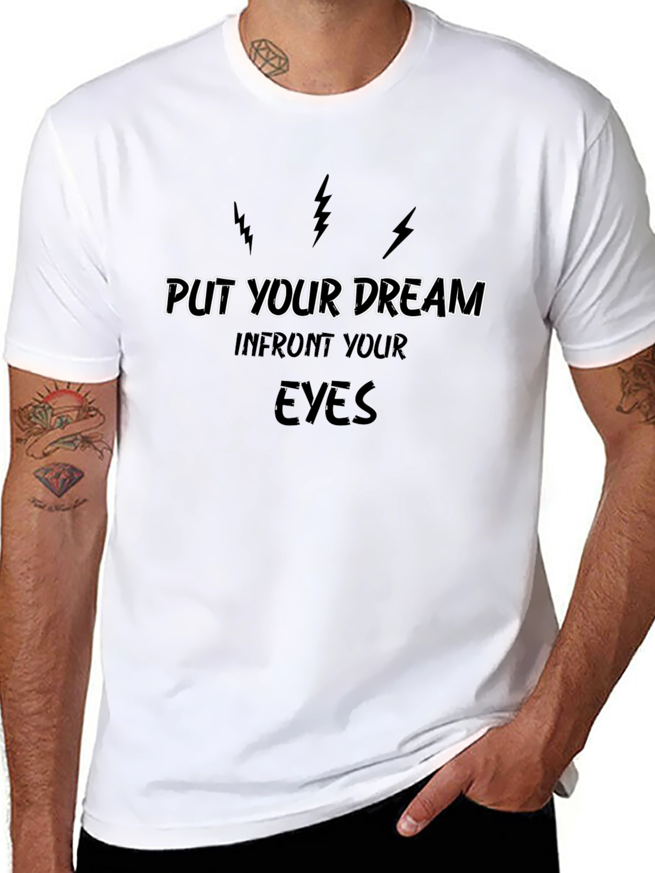 Camiseta Negra Motivacional: Persigue Tus Sueños