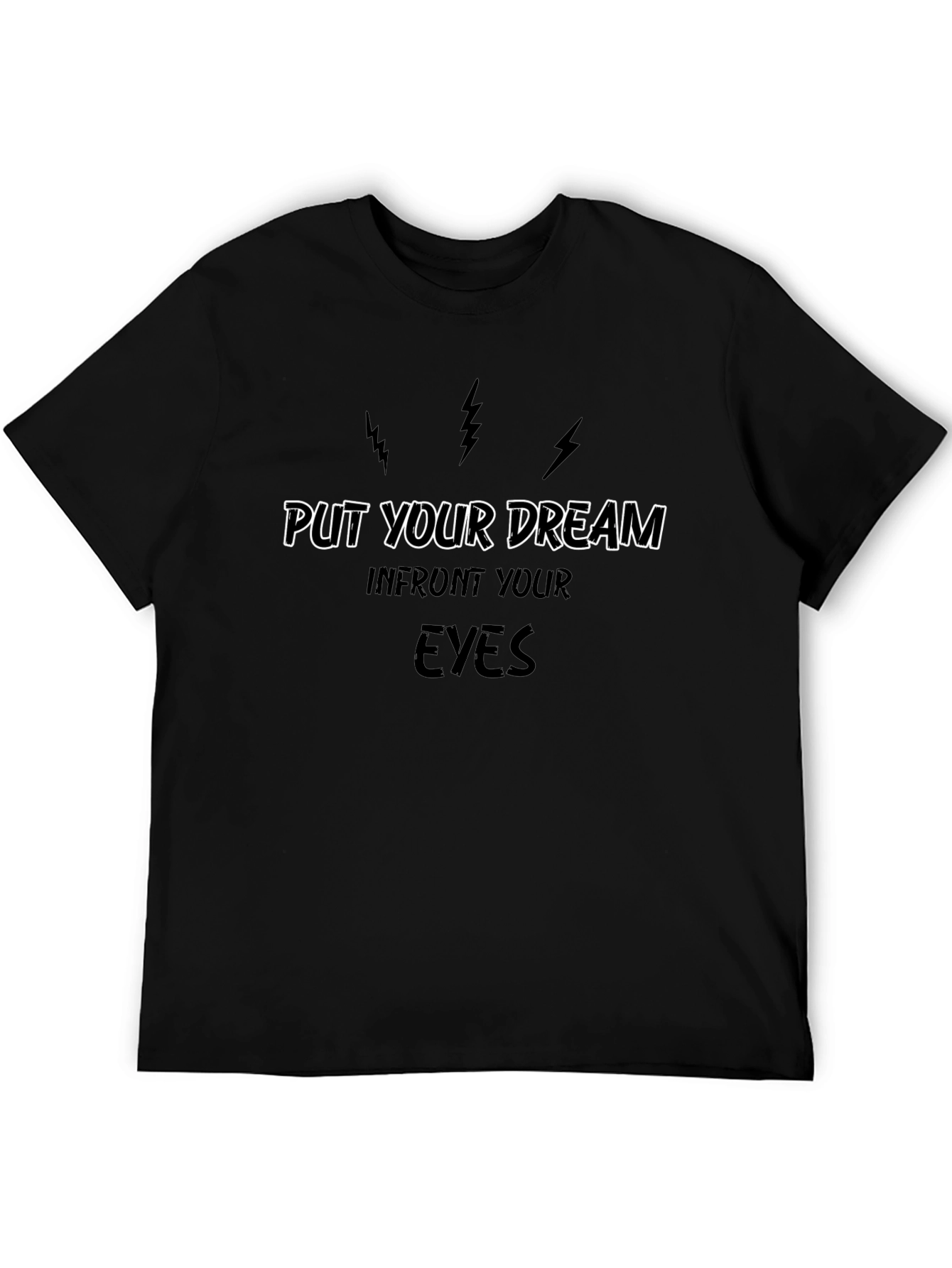 Camiseta Negra Motivacional: Persigue Tus Sueños