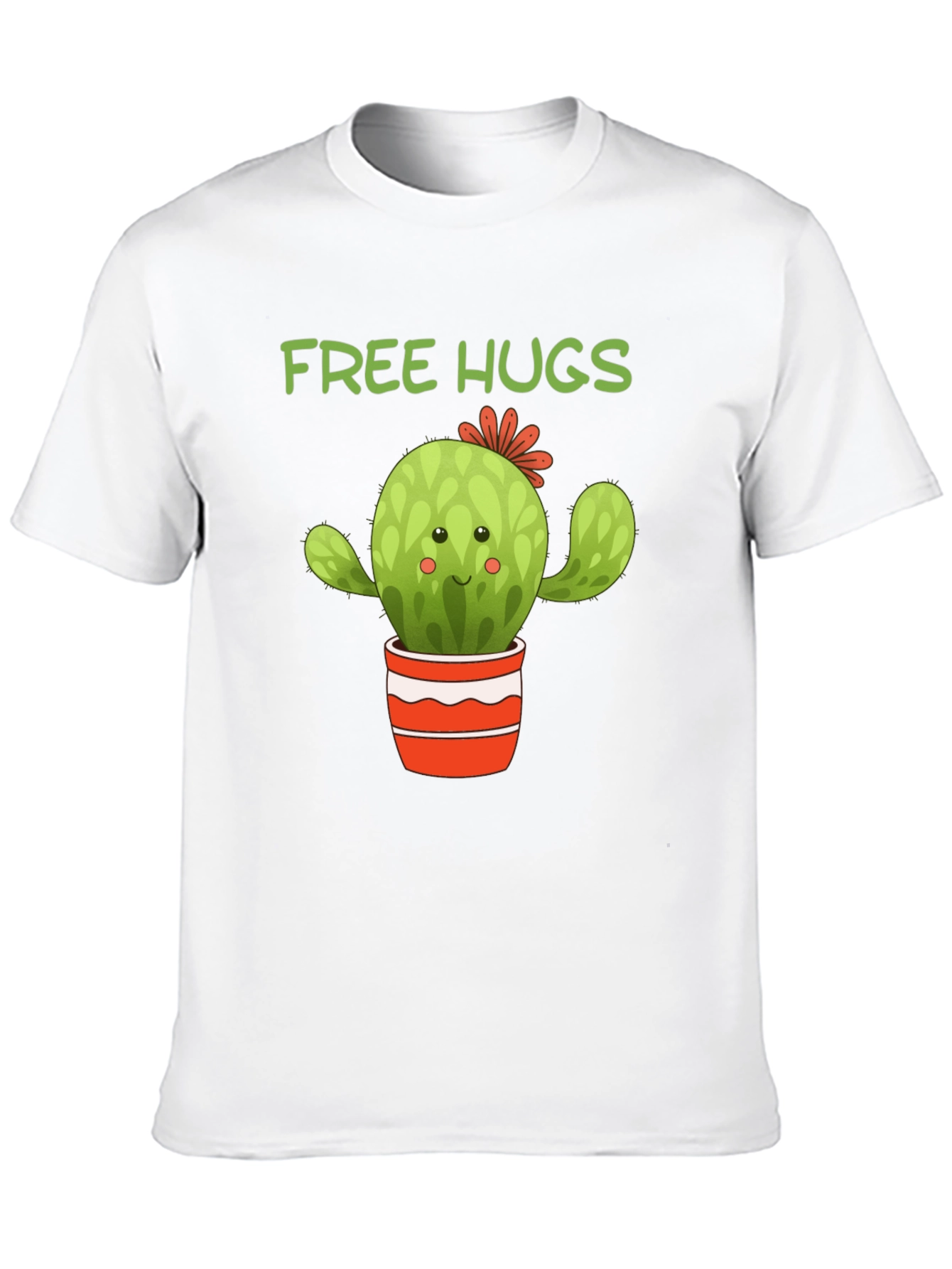 Camiseta Negra Cactus Abrazos Gratis