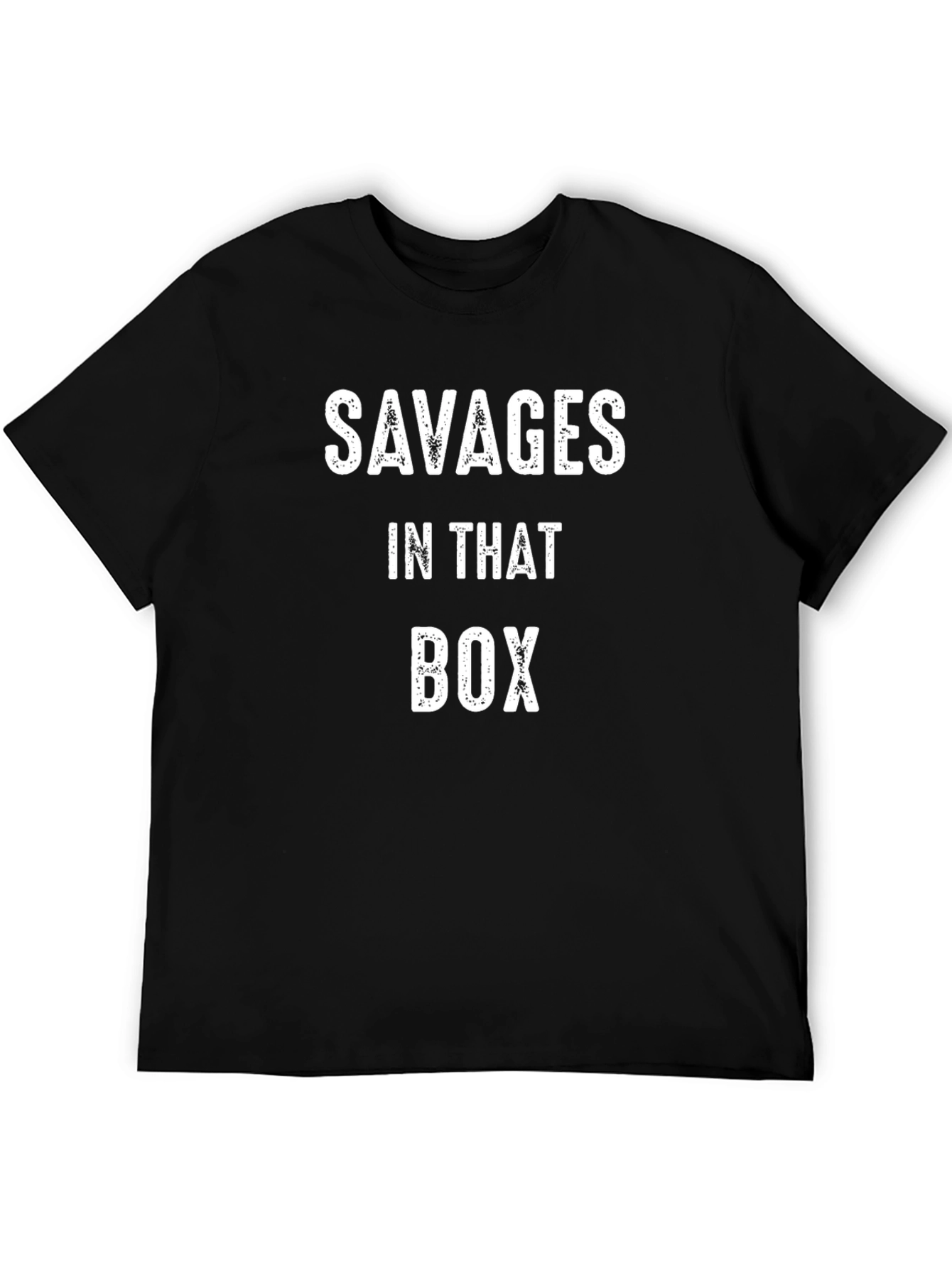 Camiseta Negra Savages In That Box para Hombre