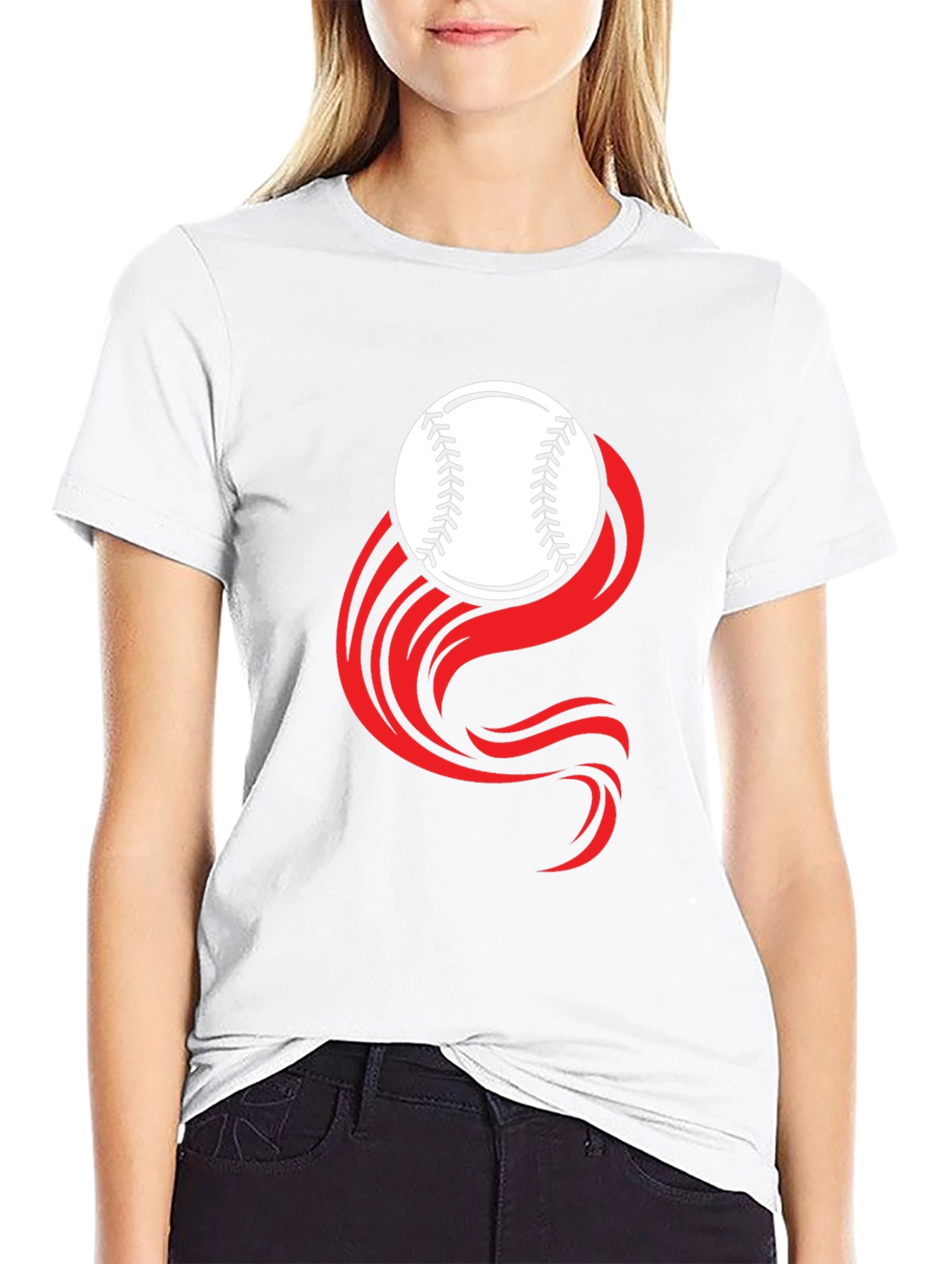 Camiseta Negra Deportiva - Diseño Béisbol