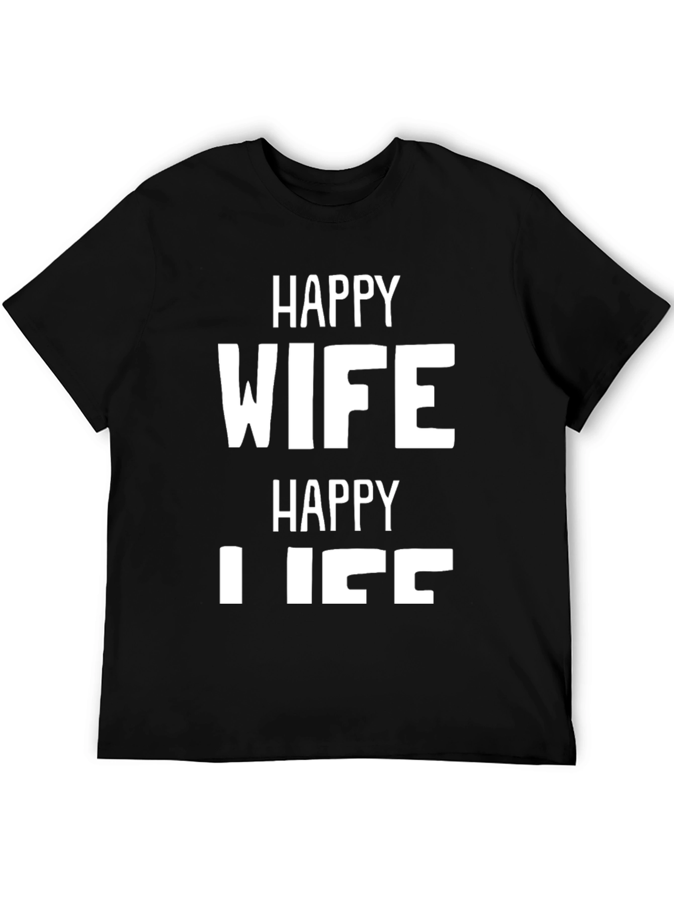 Camiseta Hombre: Esposa Feliz Vida Feliz