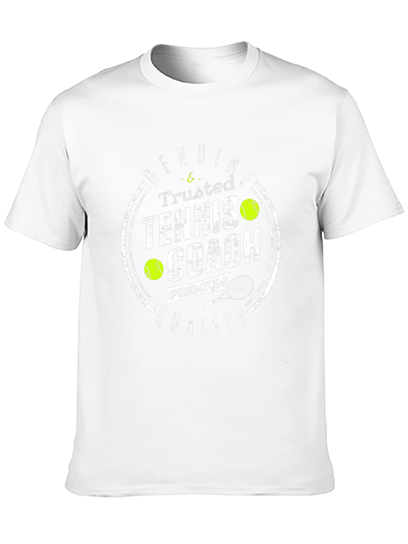 Camiseta Negra Entrenador de Tenis Premium