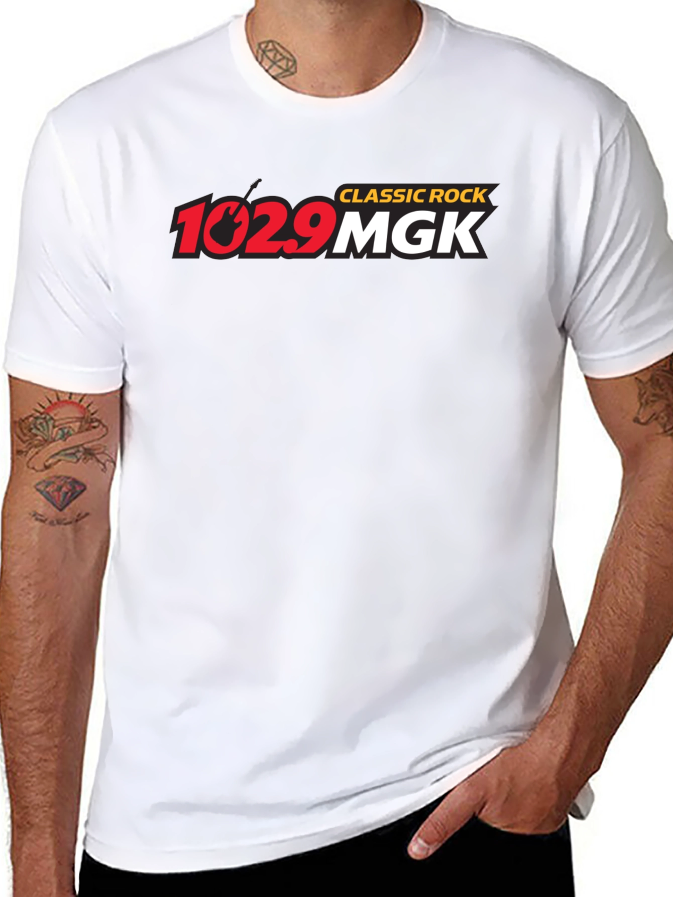 Camiseta Negra Clásica Rock 102.9 MGK