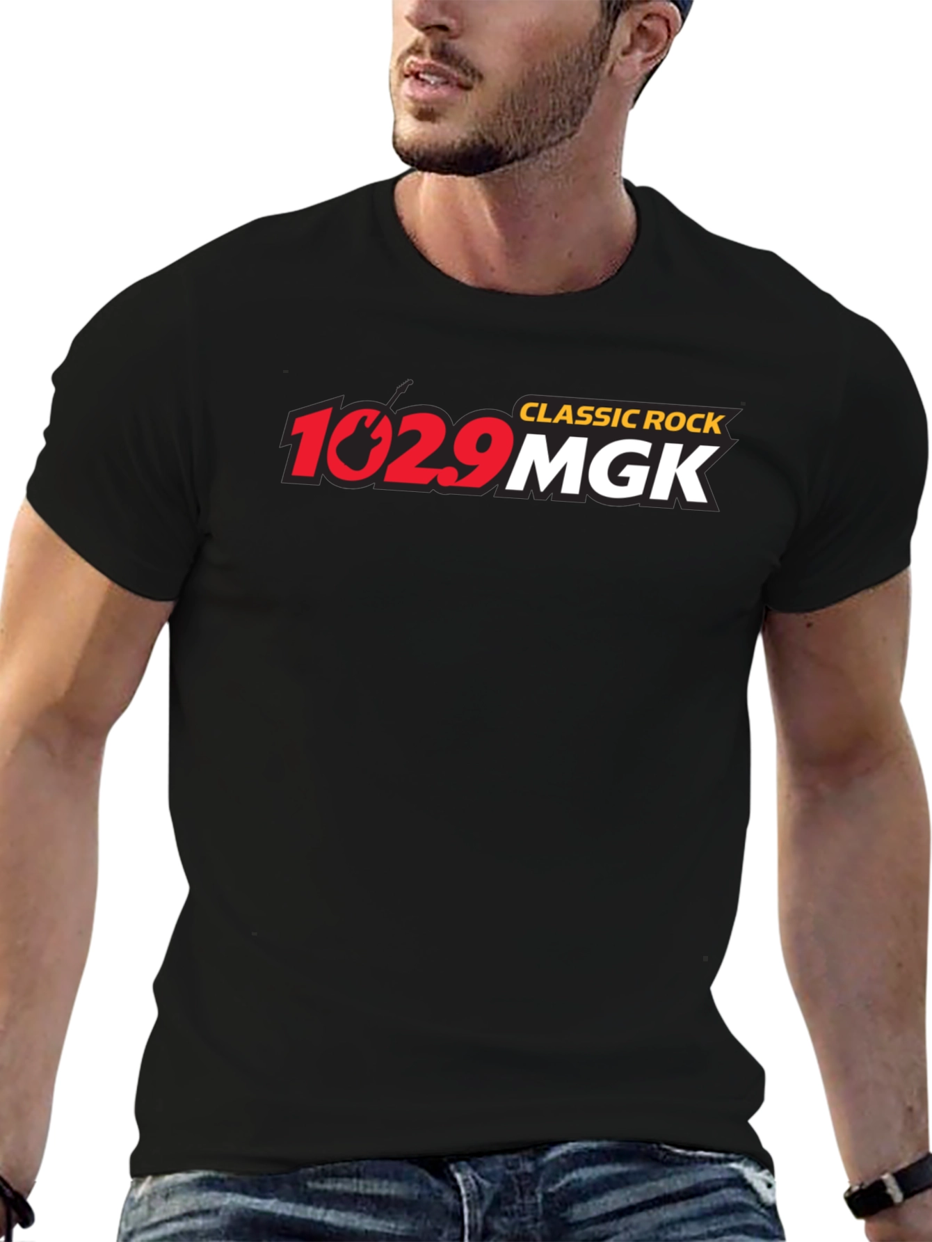 Camiseta Negra Clásica Rock 102.9 MGK