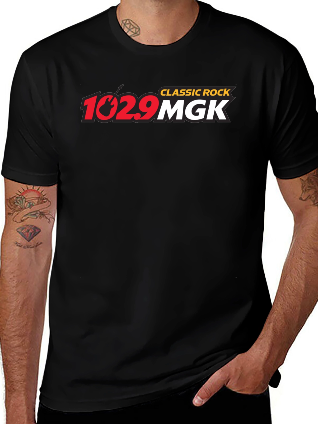 Camiseta Negra Clásica Rock 102.9 MGK